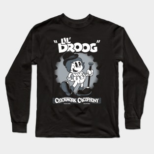 Lil Droog - Vintage Cartoon Rubberhose Clockwork Long Sleeve T-Shirt